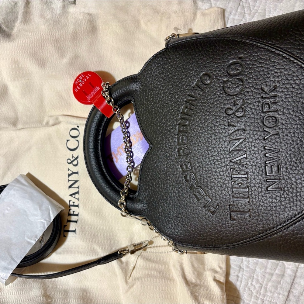 Tiffany & Co. Black Leather Shoulder Bag TJ MAXX / TIKTOK bag.